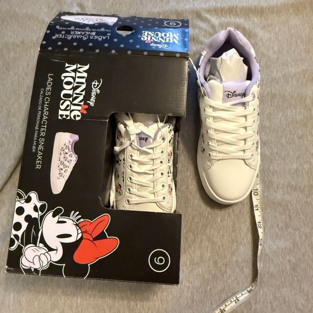 Disney Minnie Mouse Ladies Sneakers - White and Purple